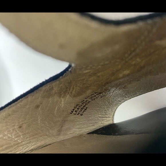 Michael Michael Kors Black Felicia Leather Rubber Heels Size 8.5 - Picture 11 of 11